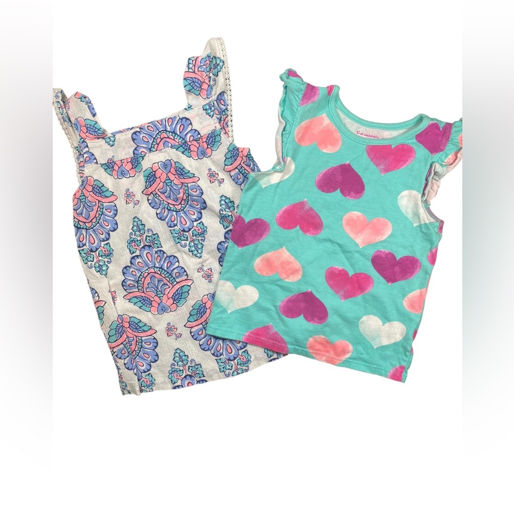 2 TANK TOPS FOR GIRLS SIZE 3 carters & Garanimals